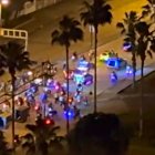 La noche del pasado 29 de octubre, decenas de vehículos tunning recorrieron la Pedro Menéndez Gilbert y el cerro San Camen.