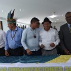 Los dirigentes de varias agrupaciones se reunieron en Quito para mostrar su respaldo al gobierno de Daniel Noboa.