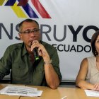 Portoviejo. El 12 de mayo de 2016, el entonces vicepresidente Jorge Glas, dio una rueda de prensa en Portoviejo, afectada por el terremoto de ese año.