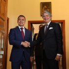 El pasado xx se reunieron Guillermo Lasso y Daniel Noboa en la Presidencia.