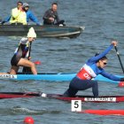 Angie Avegno (i) fue la mejor en las semifinales de la prueba C1 200 metros de canotaje.