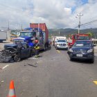 El siniestro de tránsito involucró a cinco automotores.