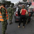 Un operativo de las Fuerzas Armadas en un sector del Comite del Pueblo, en Quito.