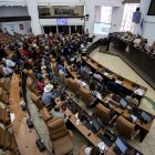 Diputados de la asamblea nacional (AN) participan de una sesión, en una fotografía de archivo.