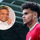 El futbolista Luis Díaz y su padre, Luis Manuel Díaz.