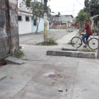 Rastro. Aún se evidencia la sangre en el sitio donde ocurrió el hecho.