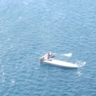 Referencia. Foto de un bote con droga detenido en Galápagos, en mayo.