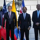 Evento. Varios mandatarios de las Américas, en la ciudad de Washington.