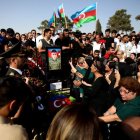 Funeral de un soldado de Azerbaiyán en el conflicto con Armenia