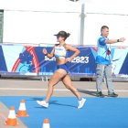 Glenda Morejón cubrió los últimos 11 kilómetros hacia la meta. Con Daniel Pintado formaron una gran dupla.