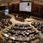 Legislativo. El Hemiciclo de la Asamblea Nacional, lugar que ha sido escenario de acuerdos, pactos, discusiones, peleas, entre otros episodios.