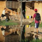 Los temporales causaron varias dificultades para los ciudadanos de esta nación.