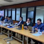 Diligencia. Defensores de los procesados durante la audiencia del miércoles ásado.