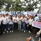 La prefecta de Guayas, Marcela Aguiñaga, fue una de las que lideró esta movilización