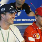 Ralf Schumacher junto a su hermano Michael, antes de que sufriera un accidente que lo dejó con lesiones cerebrales severas.