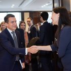 Daniel Noboa mantuvo un encuentro ayer con representantes de la firma financiera Barclays.