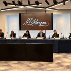 Daniel Noboa mantuvo reuniones con entidades financieras como JPMorgan este 7 de noviembre de 2023.