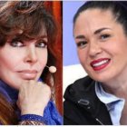 Verónica Castro con Yolanda Andrade.