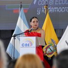 Diana Atamaint, la presidenta del Consejo Nacional Electoral.