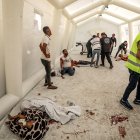 Al Shifa. Los palestinos son atendidos en malas condiciones.