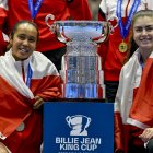 Leylah (i) con el máximo título de selecciones por países en damas.