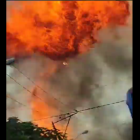 Suceso. La explosión quedó captada en un video.