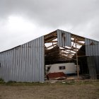 Fotografía de una propiedad dañada en Kerlouan, Francia, tras el paso de Ciarán.