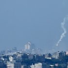 La imagen evidencia el bombardeo por parte del ejército de Israel sobre una localidad del norte de Gaza.