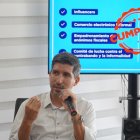 El titular del SRI; Francisco Briones, en rueda de prensa este 14 de noviembre de 2023.