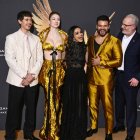 Actores en la premier de Los Juegos del Hambre.