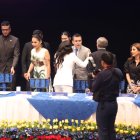 El presidente de Ecuador y su vicepresidenta reciben sus credenciales por parte del CNE.