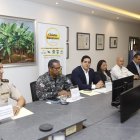 Dirigentes bananeros y personal de la Policía y el SRI dio a conocer el inicio de una campaña para frenar la compra de insumos robados.