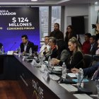 En el encuentro participan prefectos de algunas provincias y futuros ministros del presidente Noboa.