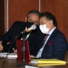 Diligencia. El excontralor Pablo Celi durante la audiencia del caso Las Torres.