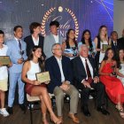 Tenistas y dirigentes durante la gala anual de la temporada.