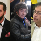 Nayib Bukele, Javier Milei y Gustavo Petro - Dos funcionarios latinoamericanos responden a opiniones del presidente electo de Argentina