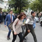 Diligencia. Soledad Padilla, excolaboradora de Jorge Glas, presentó una denuncia contra su anterior abogado.