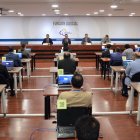 Evento. Los postulantes a ocupar los cargos de jueces de la Corte Nacional durante las pruebas psicológicas.