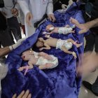 La evacuación fue llevada a cabo por la Media Luna Roja Palestina en conjunto con la Organización Mundial de la Salud (OMS) y la Oficina de Naciones Unidas para la Coordinación de Asuntos Humanitarios (OCHA).