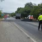 Este 21 de noviembre, personal de la Prefectura terminara de construir las obras viales en la zona de Valdivia.