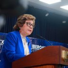 La magistrada Ivonne Núñez en una actividad realizada en El Salvador. Ella será parte del gabinete de Daniel Noboa.