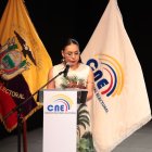 La presidenta del Consejo Nacional Electoral, Diana Atamaint, está en funciones desde 2018.