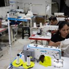El taller de trabajo de la costurera boliviana Dilma Chilaca, el 10 de noviembre de 2023, en Sao Paulo (Brasil)