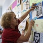 Cristina Capistrano participa durante la Conferencia Internacional de Familiares de Personas Desaparecidas, organizada por el Comité Internacional de la Cruz Roja hoy, en Sao Paulo (Brasil).
