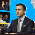 Daniel Noboa dio un discurso de menos de nueve minutos.