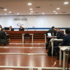 Diligencia. La audiencia de formulación de cargos se desarrolló en el piso 11 del Complejo Judicial norte.