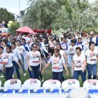 Actividad. Decenas de personas se unieron para orar por los secuestrados por el grupo terrorista Hamas.