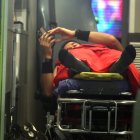 D. Cuenca y El Nacional y el futbolista Lucas Mancinelli se fue encima del árbitro Robert Cabrera y lo mandó a la clínica