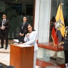 Verónica Abad en rueda de prensa este 28 de noviembre.