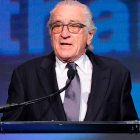 Robert De Niro durante su discurso en la ceremonia llevada a cabo en Nueva York.